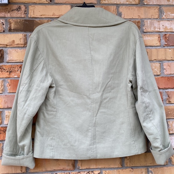 Vince Women’s Lightweight Green Shirt Jacket, Size 12 - Picture 7 of 11